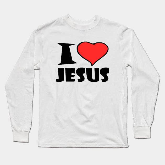 jesus Long Sleeve T-Shirt by Milaino